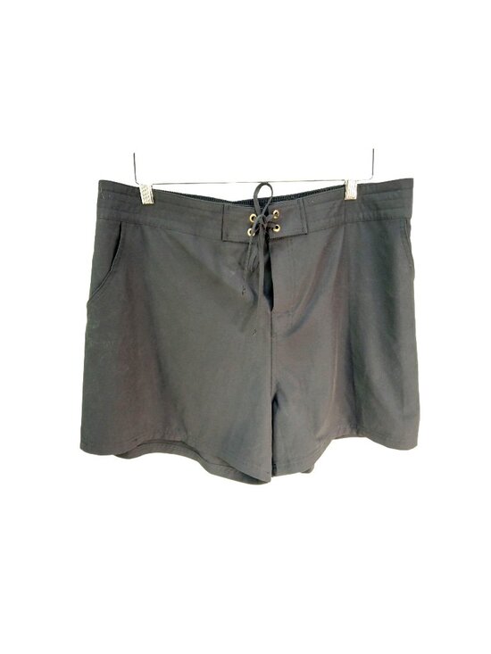 La Blanca Pants - La Blanca Womens Black Swim Board Shorts Size 1X Plus Stretch Pockets Athletic